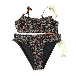 Chelsea & Violet 2 Piece Bikini Set Floral Size M NWT